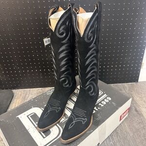 Dingo Women's Movin On Leather Boot Size 7.5 Black